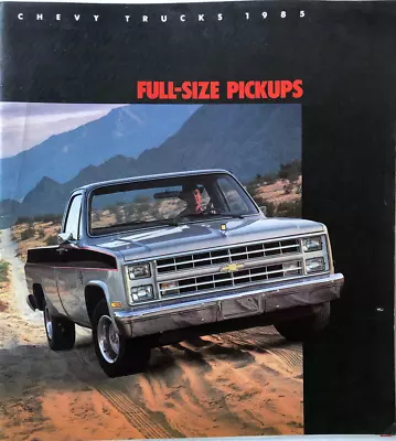 Vintage 1985 Chevrolet Pickup Truck Original Color Dealership Brochure • $8.75