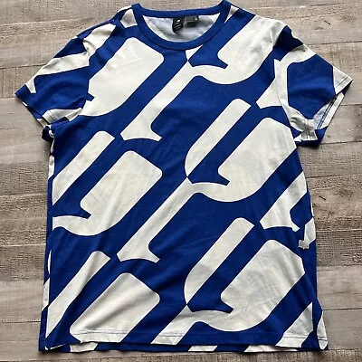 G Star Raw Hype T Shirt Mens XXL Blue Crew Neck Short Sleeve Cotton Logo • $20.74