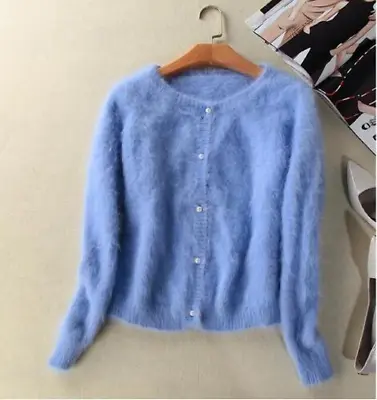 2022 Winter Real Shirt Mink Cashmere Sweater Cardigan Women's Clothing • $60.02