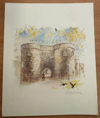 Vintage Mads Stage Print - Tower Of London Middle Tower • $7.77