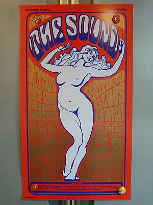 The Sound MuDDY WaterS PauL BuTTerfieLd BG29-4 BiLL Graham FiLLmore 1986 PoSter • $79.95