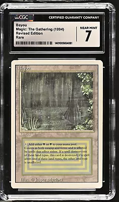 MTG | BAYOU | CGC 7.0 | REVISED | RESERVED LIST NM (see Photos) • $450