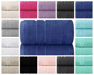 2x Extra Large Super Jumbo Bath Sheet Towels 100% Egyptian Cotton Bath Sheets • £18.89