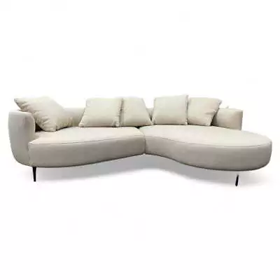 Lozenge RHF Chaise End Sofa Twisted Boucle Putty John Lewis • £1599