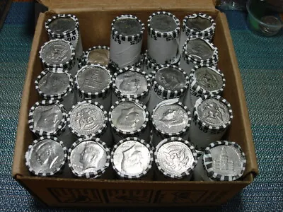 Kennedy Half Dollar    Unsearched     Bank Rolls! 20 COIN ROLL!   Read Update. • $13.95