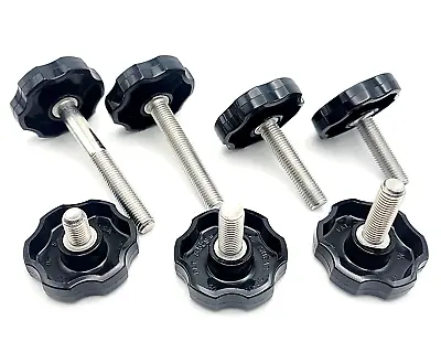 5/16 -24 Thumb Screw Bolts Fine Thread Round Plastic Clamping Knob Stainless 2/4 • $11.39