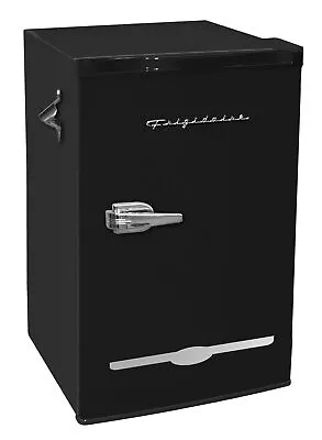 EFR376-BLACK 3.2 Cu Ft Black Retro Bar Fridge With Side Bottle Opener • $113.99