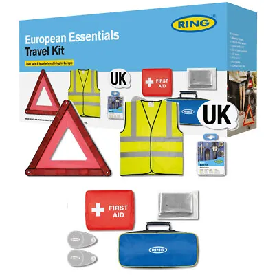 European Essentials Car Emergency Travel Kit - New 2022 EU Legal Requirement • £39.95