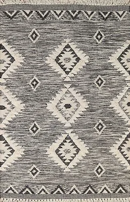 Southwestern Kilim-Moroccan Area Rug 5x7 Hand-woven • $79