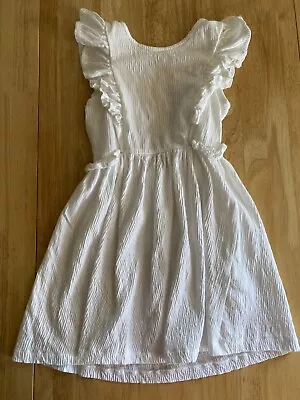 Zara Kids White Summer Dress Size 6 Years Old • £7