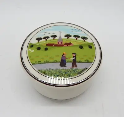 Villeroy & Boch Vitro Design Naif Small Covered Round Trinket Box 3 1/8  • $17.99