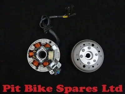 £39 • Buy Pit Bike Stator Plate & Flywheel For YX Engines. Magneto 125cc 140cc 6 Coil