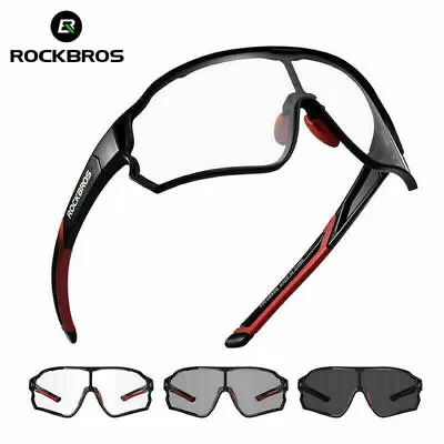 £14.39 • Buy RockBros Cycling Glasses Sports Sunglasses Men Women Photochromic Glasses UV400