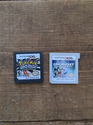 $10 • Buy Pokemon Platinum And Epic Mickey For Nintendo DS/3DS