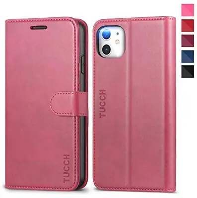 TUCCH IPhone 11 Case IPhone 11 Wallet Case[RFID Blocking][Kickstand][Cash Cred • £26.78