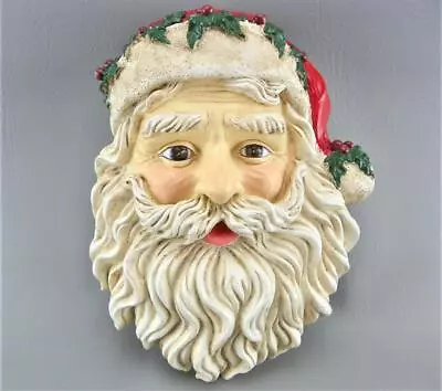 Vintage Midwest Importers 06555-6 Santa Claus Face 9 X7  Hanging Christmas Decor • $29.97