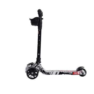 3 Wheel Kids Scooter Child Kick Flashing LED Light Up Push Adjustable XMAS Gift • £25.99