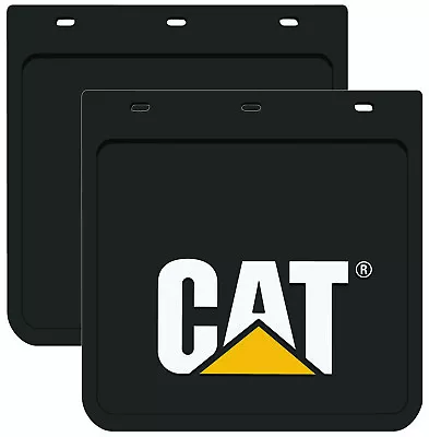 2x Genuine Caterpillar Cat Mud Flaps 28x28cm Car Mudflap 4x4 4WD Ute • $98.99