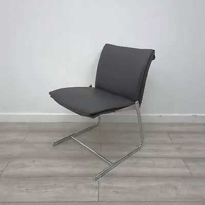 Reupholstered Boss Design Delphi Meeting Chair Black Vinyl Cantilever Frame... • £166.80