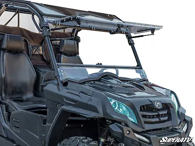 SuperATV Scratch Resistant Flip Windshield For CFMOTO UForce 500 / 800 (2014+) • $449.95