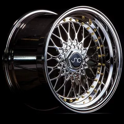 JNC Wheels Rim JNC004 Platinum Gold Rivets 16x8 4x100/4x114.3 ET25 • $237.57