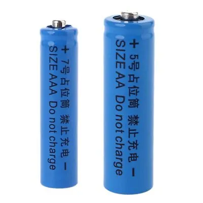 Fake 14500 AA AAA 10440 Size Dummy Battery For Shell Placeholder Cylinder Conduc • £2.64