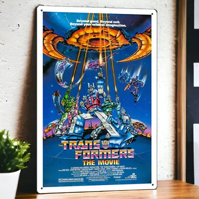 Transformers The Movie (1986) Metal Movie Poster Tin Sign Plaque Film 8 X12  • $6.99