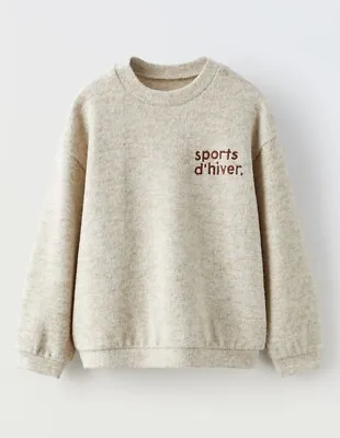 NWT! Zara Sports D’hiver Boys Girls Soft Long Sleeve Shirt Sz 4-5 • $14.98
