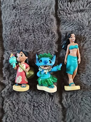 Lilo W/Scrump & Stitch & Nani Figurines Collectibles Toys Disney PVC Plastic • $5