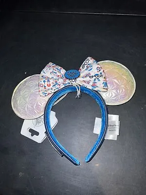 Disney Parks Epcot Re Imagined Spaceship Figment Ear Headband Loungefly NEW • $35