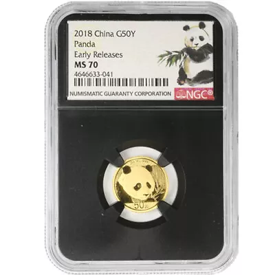 3 Gram Chinese Gold Panda Coin MS70 (Varied Year Label PCGS Or NGC) • $278.73