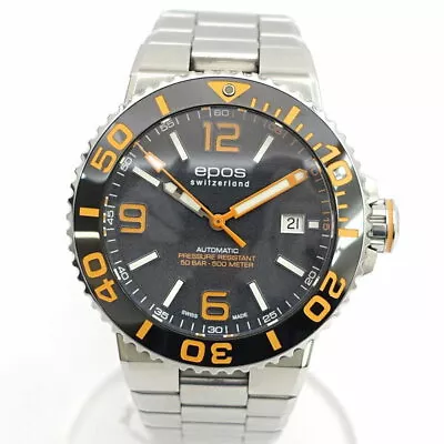 EPOS Sportive Diver Automatic Men's 3441ABKORM Watch Used • $669.09