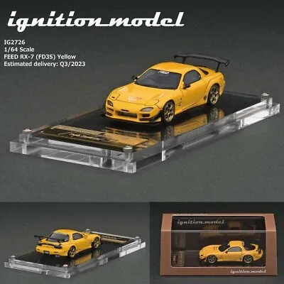 Ignition Model 1:64 Feed Mazda RX-7 FD3S Yellow IG2726 • $169.99