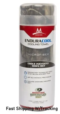 MISSION ENDURACOOL Large Microfiber Cooling Towel -12 X33  Mossy Oak Color NEW • $12.99