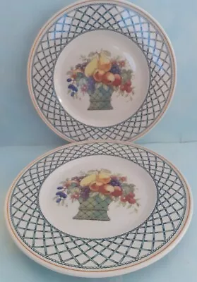 £16 • Buy 2 X Villeroy And Boch ~ Basket ~ Salad / Starter / Dessert Plates 21.5cm .