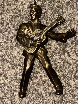 Vintage Gold Elvis Christmas Ornament 1992 Hallmark Gold Crown • $14.99