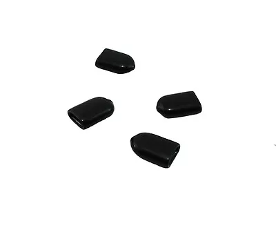 4 Pack Rectangular Black Vinyl Caps 1/16  X 5/16  X 1/2  Tall  852948 • $5.50