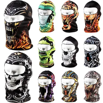 3D Skull Full Face Mask Cap Windproof Balaclava Cycling/Motorcycle/Halloween US • $6.98