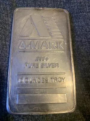 Stunning 10oz A-Mark .999+ Pure Silver Bar… Great Condition • £100