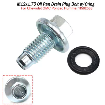 NEW 11562588 Oil Pan Drain Plug Bolt W/O-Ring For GM Chevrolet Buick Cadillac • $7.59