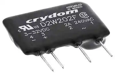 10 X Crydom Solid State Relay 2A 240V AC Load 3-32VDC Trigger D2W202F ZVS NEW • £189.99