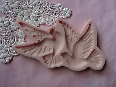 £19.81 • Buy First Communion Doves, Birds Silicone Mold Fondant Cake Decorating Wax Soap FDA
