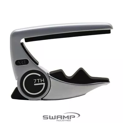 $75.99 • Buy G7th G7P3 Performance 3 6-String Electric Or Acoustic Guitar Capo - Silver