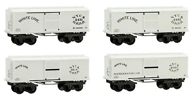 Micro-Trains MTL N-Scale 26ft Civil War Box Cars CWE White Line - Runner 4-Pack • $79.49