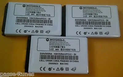 3X NEW New SNN5699A Battery For MOTOROLA C150 E398 ROKR E1 ROKR E3 V810   • $10.40