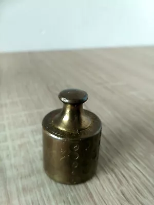 Brass Weights With Markings And Hallmarks Bece Geeft De Doorslag  45 Cm Tall • $9.95