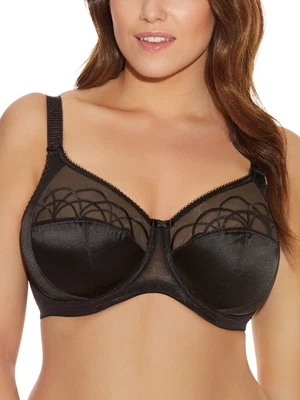 £32.95 • Buy Elomi Cate Bra Full Cup Banded Underwired Bras Lingerie Black Latte White