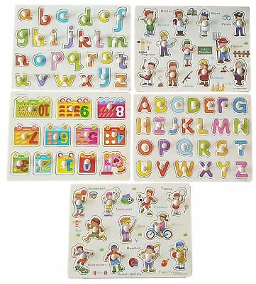 £6.45 • Buy Toddlers Jigsaw Educational Baby Olds Toys Wooden Puzzle Peg For 1-4 Year Xmas 