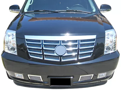 Fits 2007-2014 Cadillac Escalade Stainless Steel Mesh Grille Grill Insert Combo • $118.99