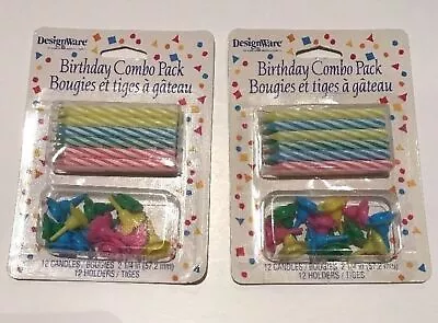 Designware Birthday Candle Combo Packs (2 Packs) NEW • $6.99